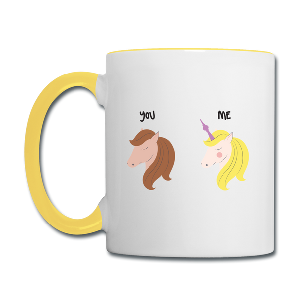 Berliner Einhorn - Tasse zweifarbig