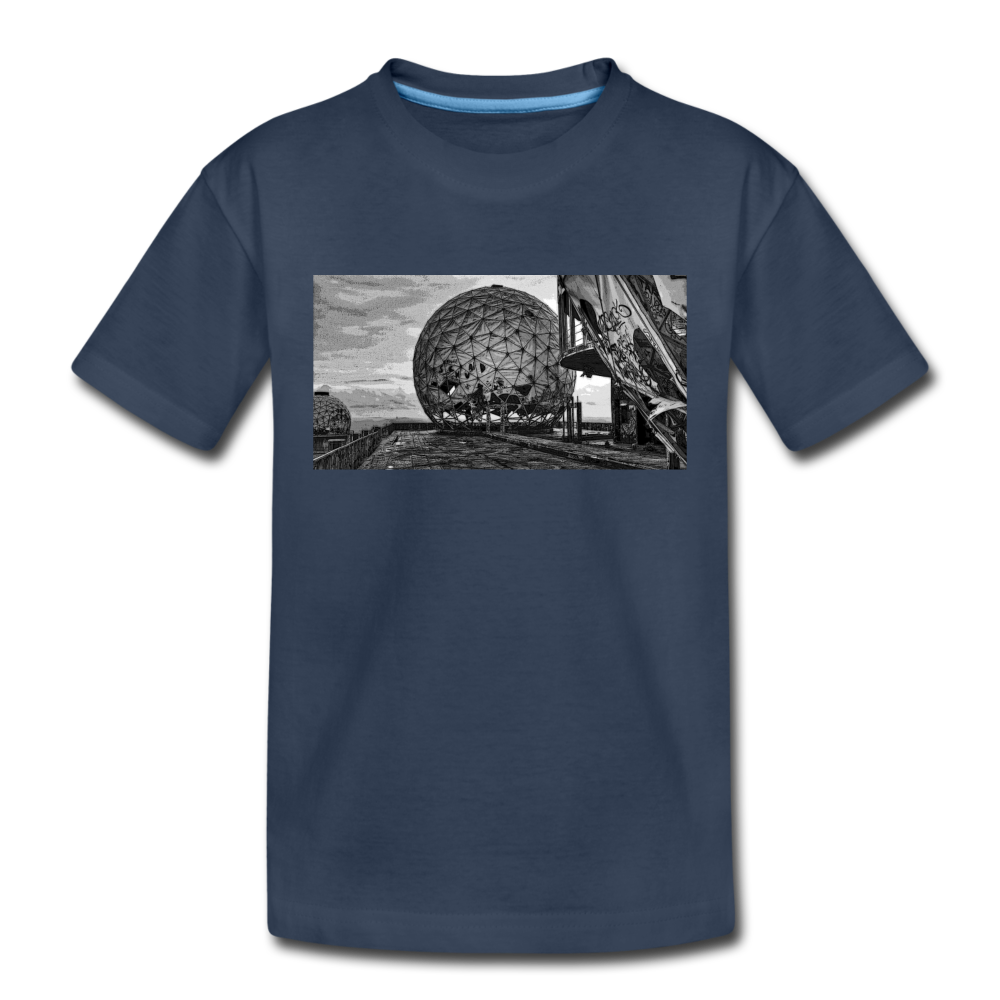 Teufelsberg im Bild - Kinder Premium T-Shirt - Navy