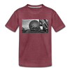 Teufelsberg im Bild - Kinder Premium T-Shirt - Bordeauxrot meliert