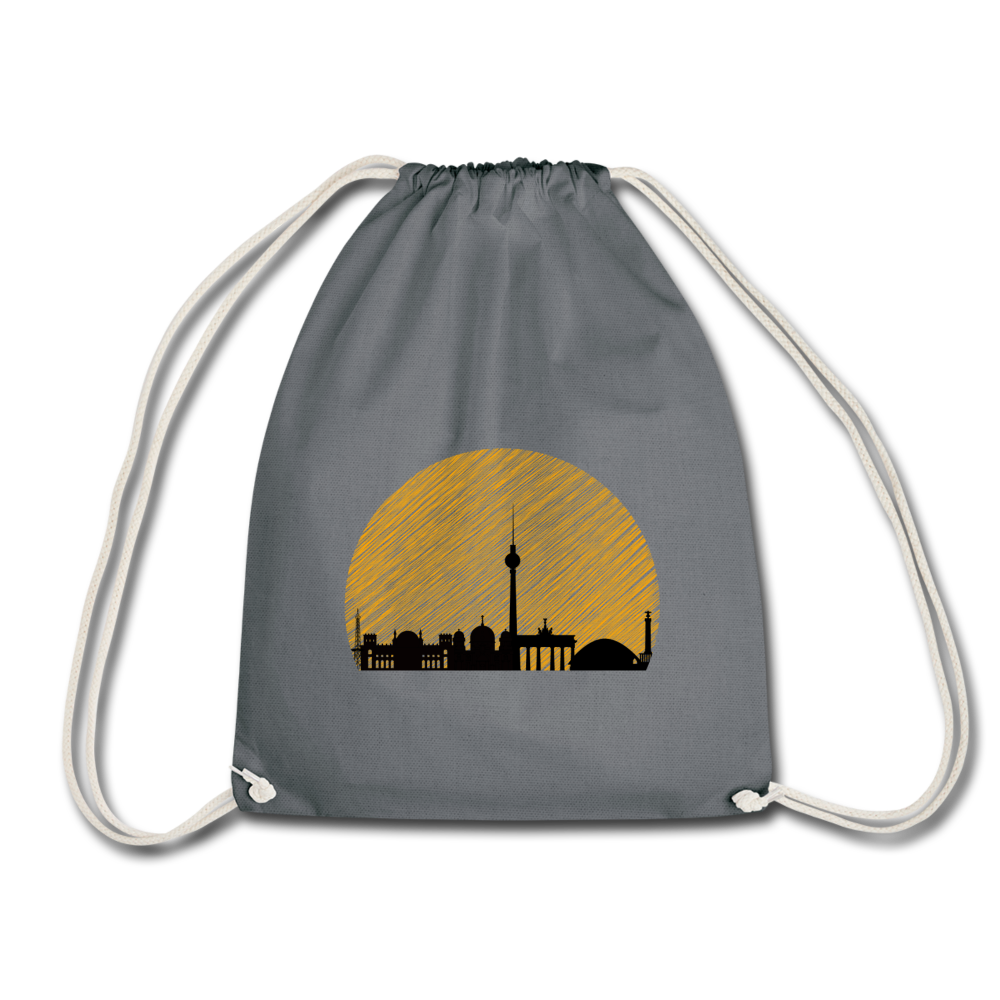 Berliner Skyline - Turnbeutel - Grau