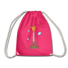 Gold Bär - Turnbeutel - Fuchsia