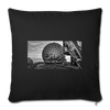 Teufelsberg im Bild - Sofakissen mit Füllung (45 x 45 cm) - Schwarz