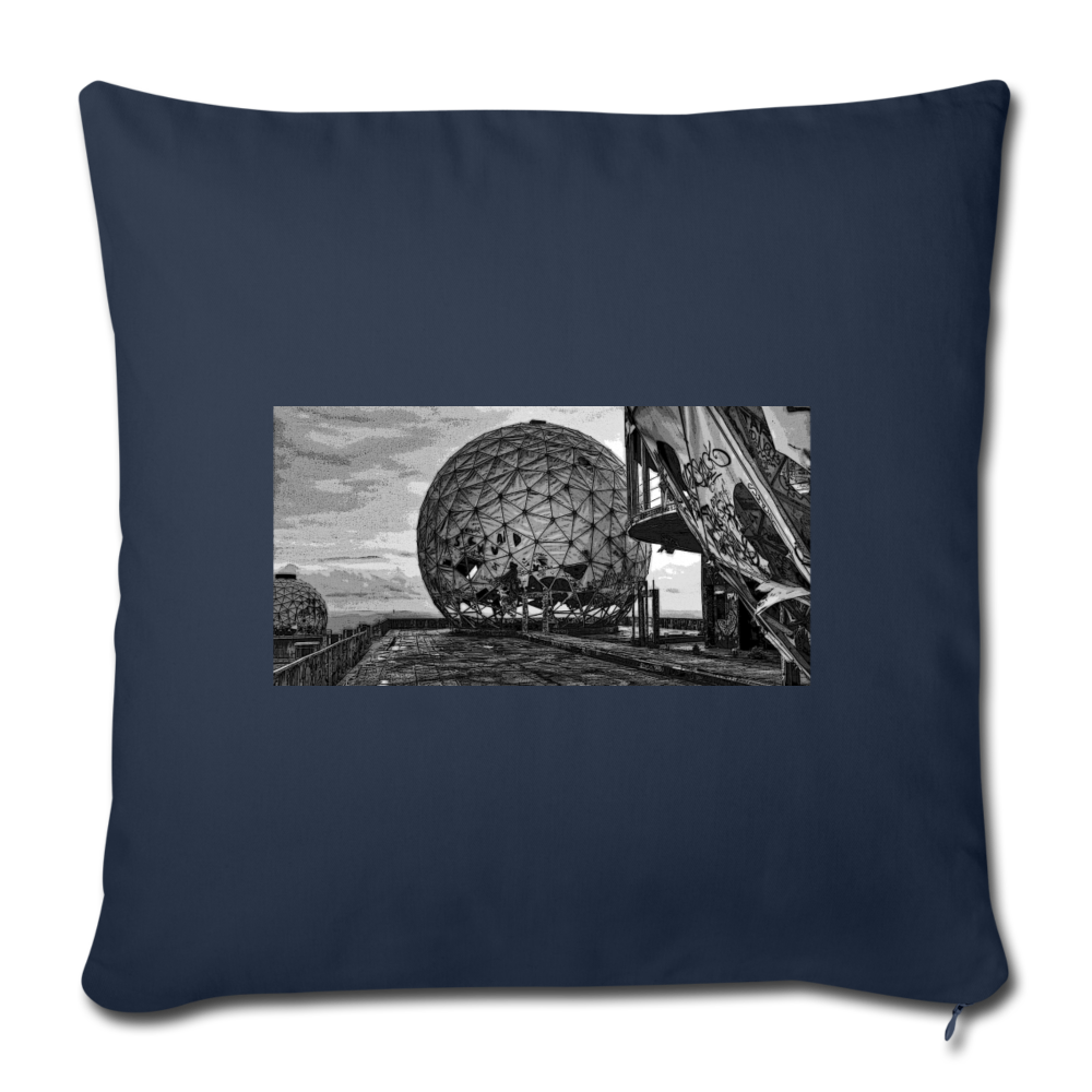 Teufelsberg im Bild - Sofakissen mit Füllung (45 x 45 cm) - Navy