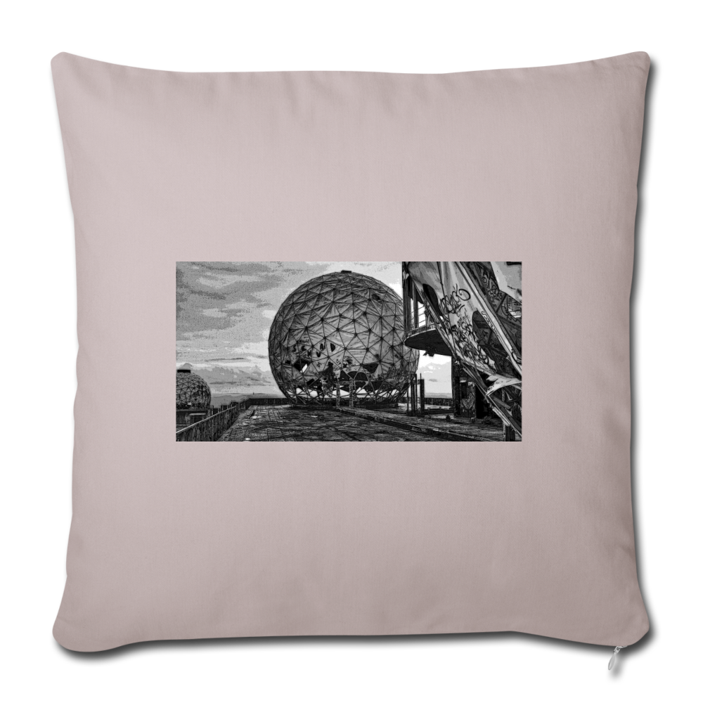 Teufelsberg im Bild - Sofakissen mit Füllung (45 x 45 cm) - helles Taupe
