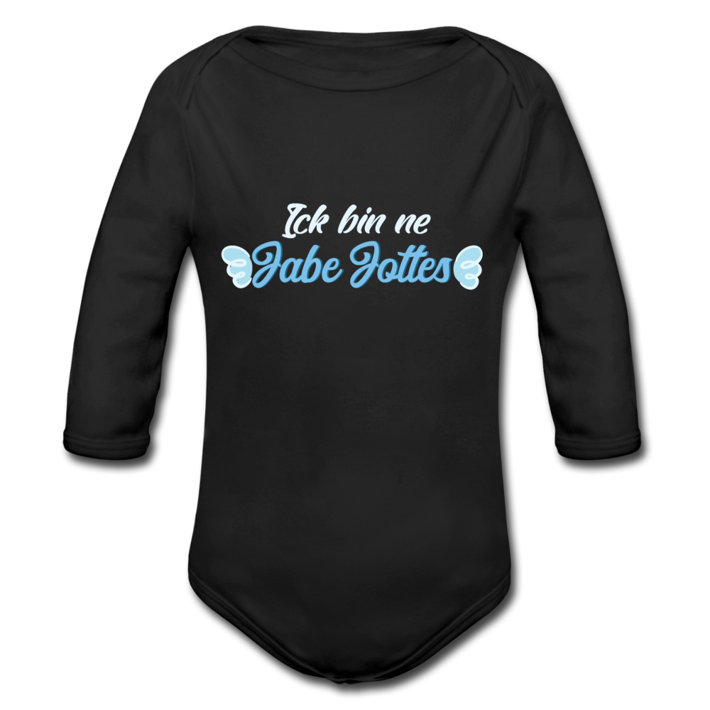 Jabe Jottes - Bio-Langarmbody - Schwarz