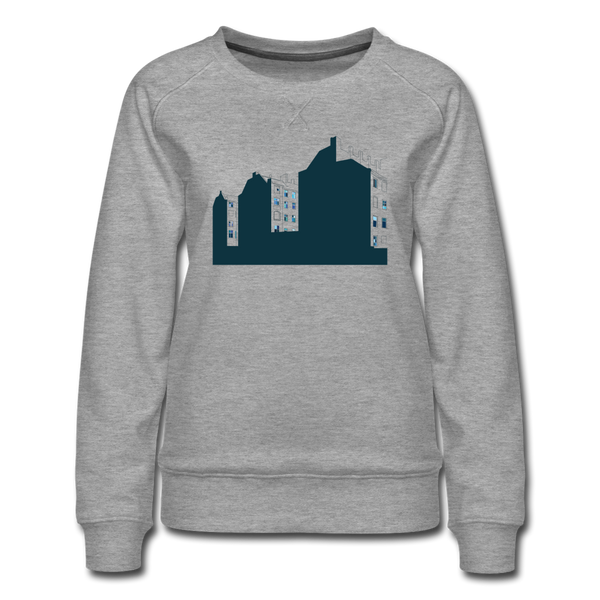 Sonnenburger Straße - Frauen Premium Sweatshirt - Grau meliert