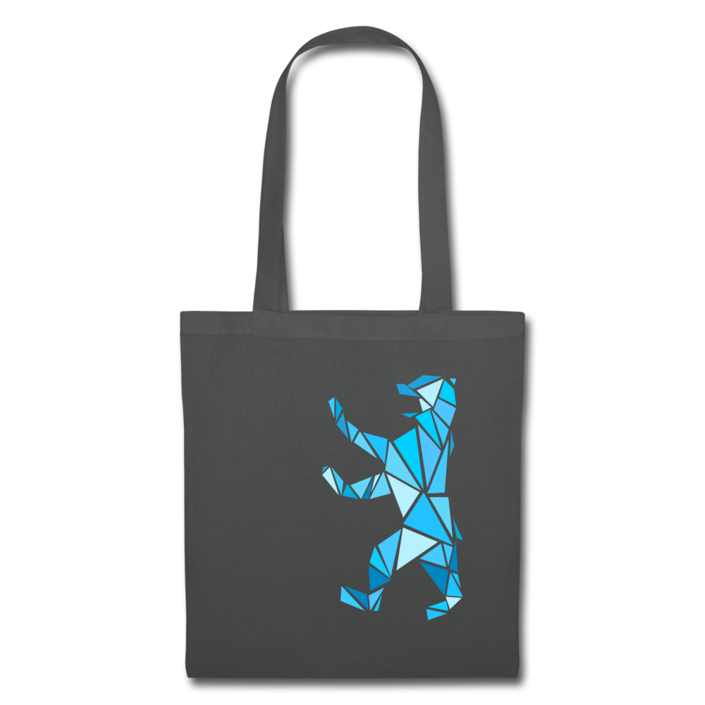 Berliner Bär Geometrie - Stoffbeutel - Graphite