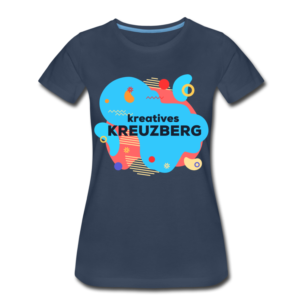 Kreatives Kreuzberg - Frauen Premium T-Shirt - Navy