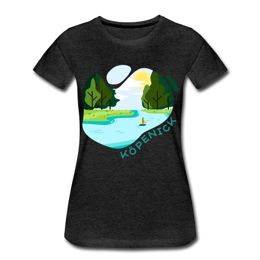 Köpenick am Wasser - Frauen Premium T-Shirt - Anthrazit