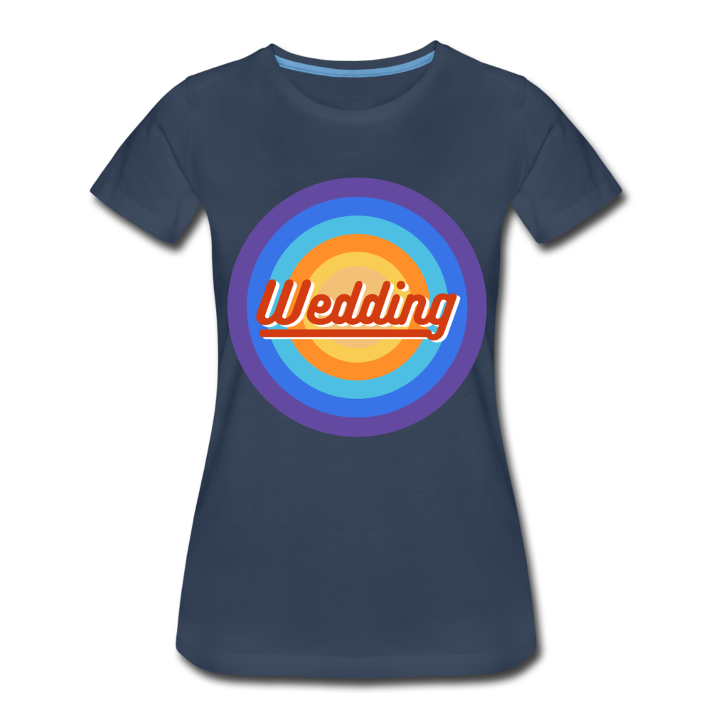 Wedding Retro - Frauen Premium T-Shirt - Navy