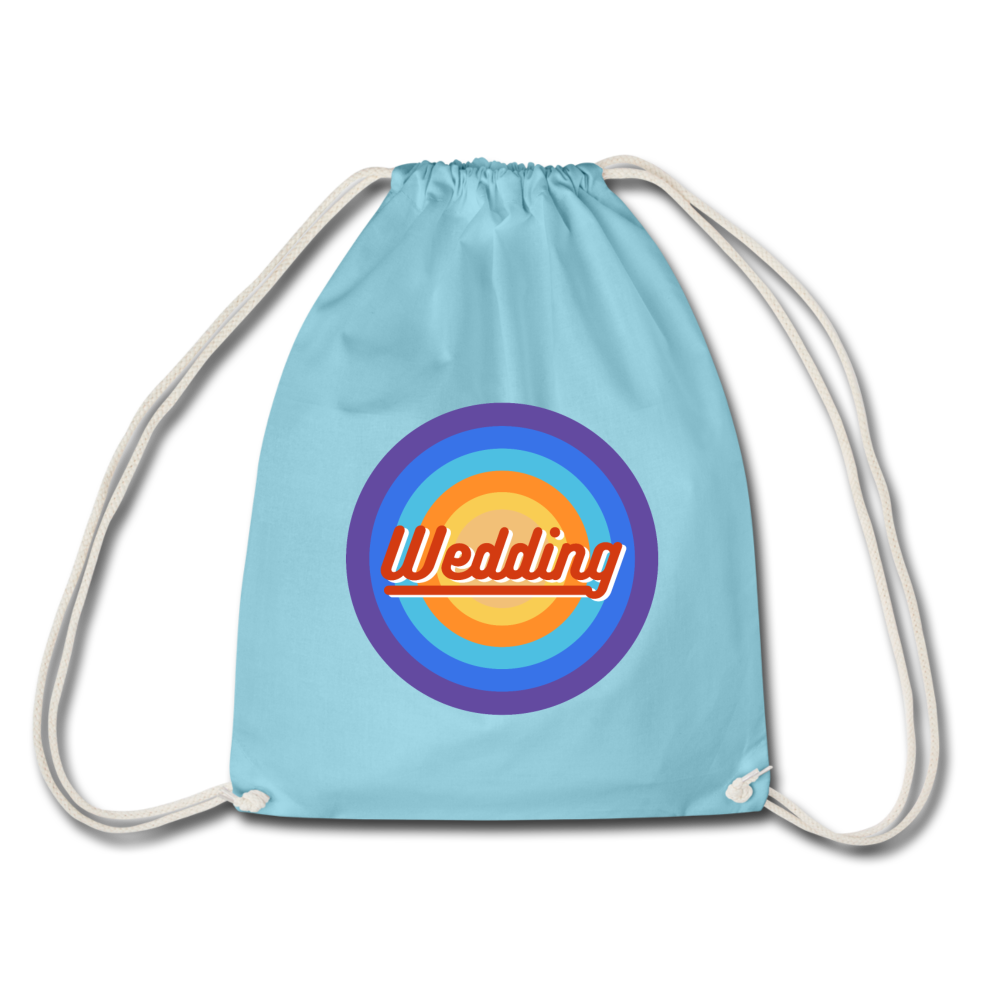 Wedding Retro - Turnbeutel - Aqua