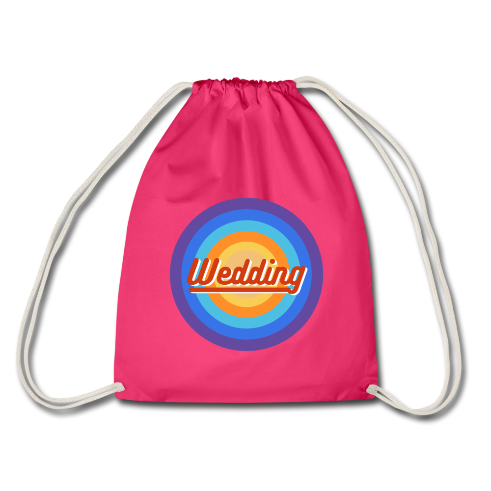 Wedding Retro - Turnbeutel - Fuchsia