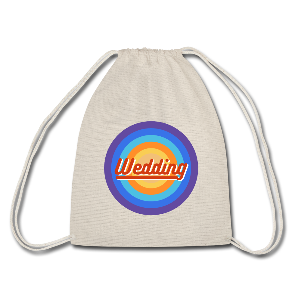 Wedding Retro - Turnbeutel - Natur