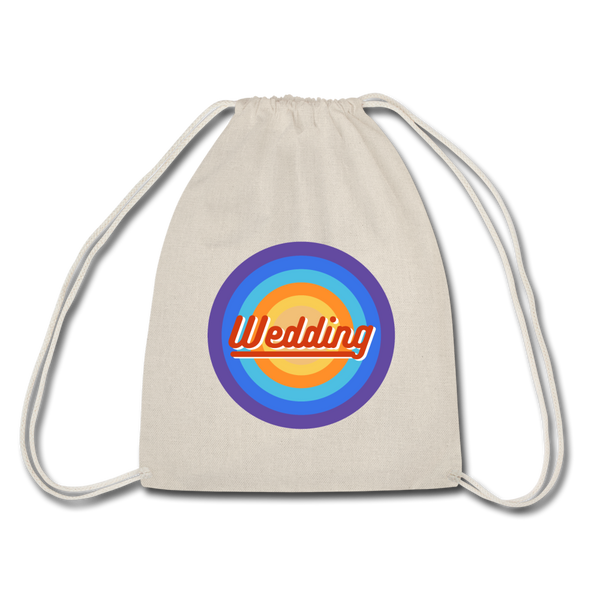 Wedding Retro - Turnbeutel - Natur