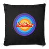 Wedding Retro - Sofakissenbezug (45 x 45 cm) - Schwarz