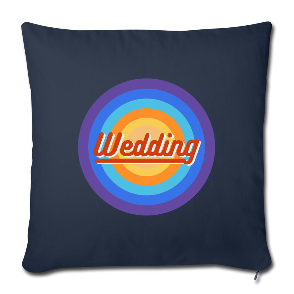 Wedding Retro - Sofakissenbezug (45 x 45 cm) - Navy