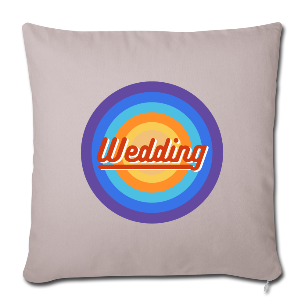 Wedding Retro - Sofakissenbezug (45 x 45 cm) - helles Taupe