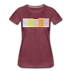 Wohnraum Pankow - Frauen Premium T-Shirt - Bordeauxrot meliert