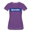 Spandau blau - Frauen Premium T-Shirt - Lila