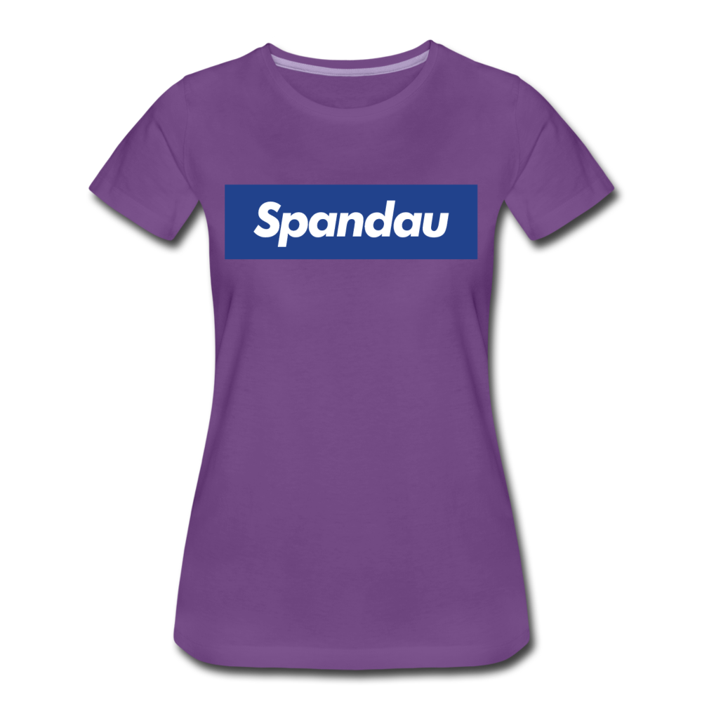 Spandau blau - Frauen Premium T-Shirt - Lila