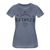 Getanzt in der Kreuzberger Nacht - Frauen Premium T-Shirt - Blau meliert
