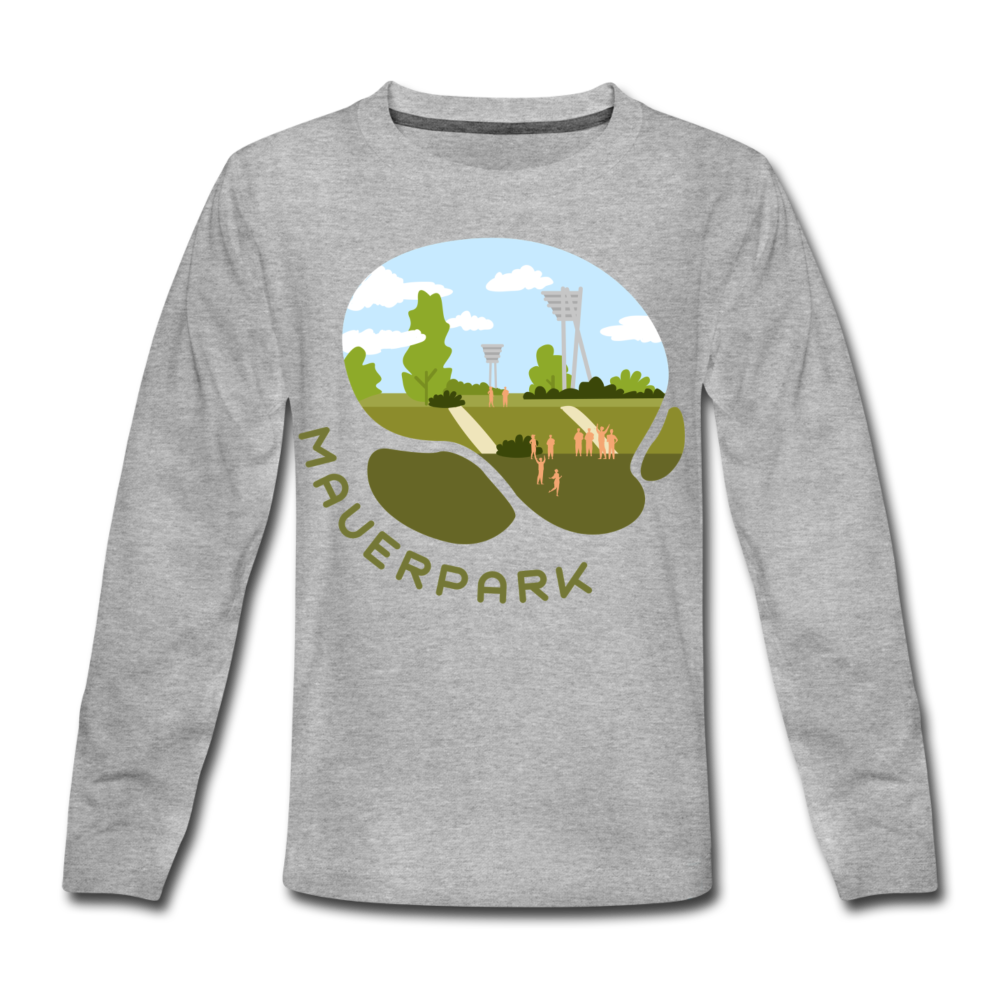 Mauerpark - Kinder Langarmshirt - Grau meliert