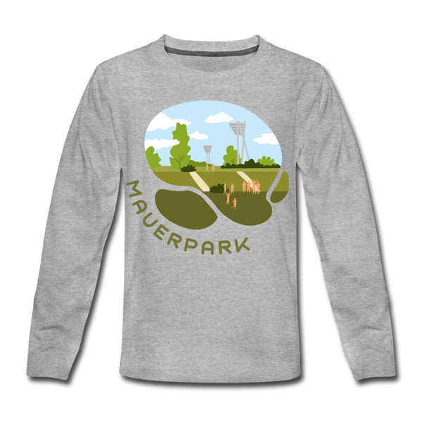 Mauerpark - Kinder Langarmshirt - Grau meliert
