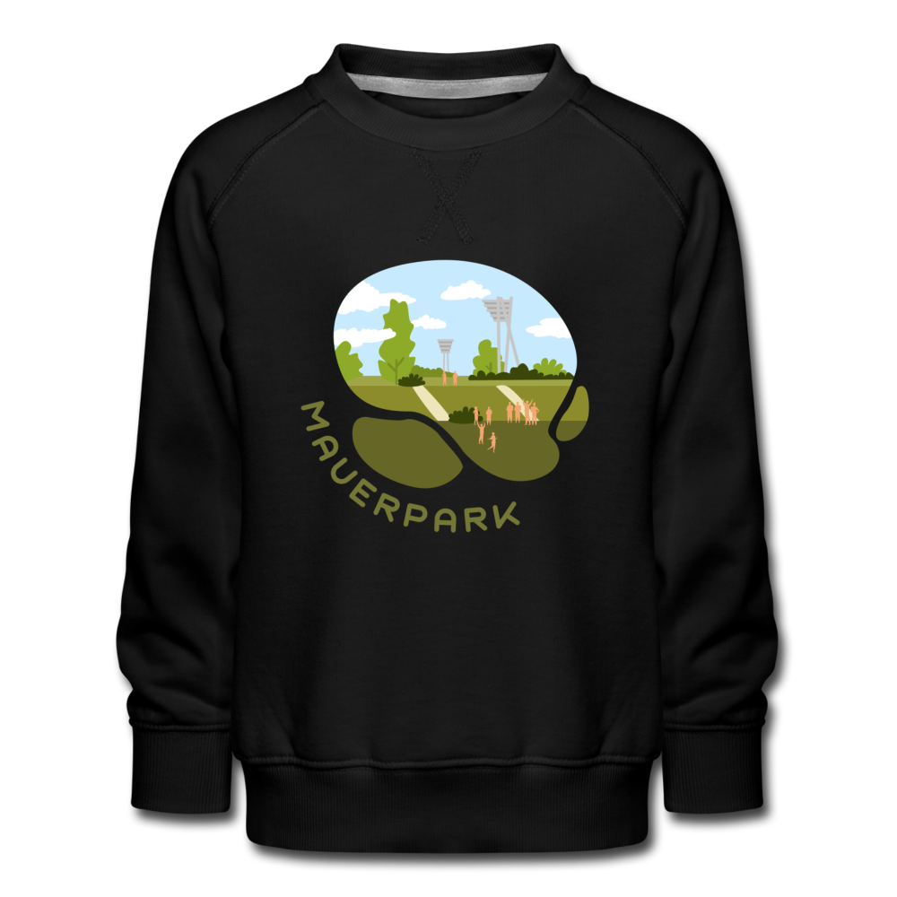 Mauerpark - Kinder Premium Sweatshirt - Schwarz
