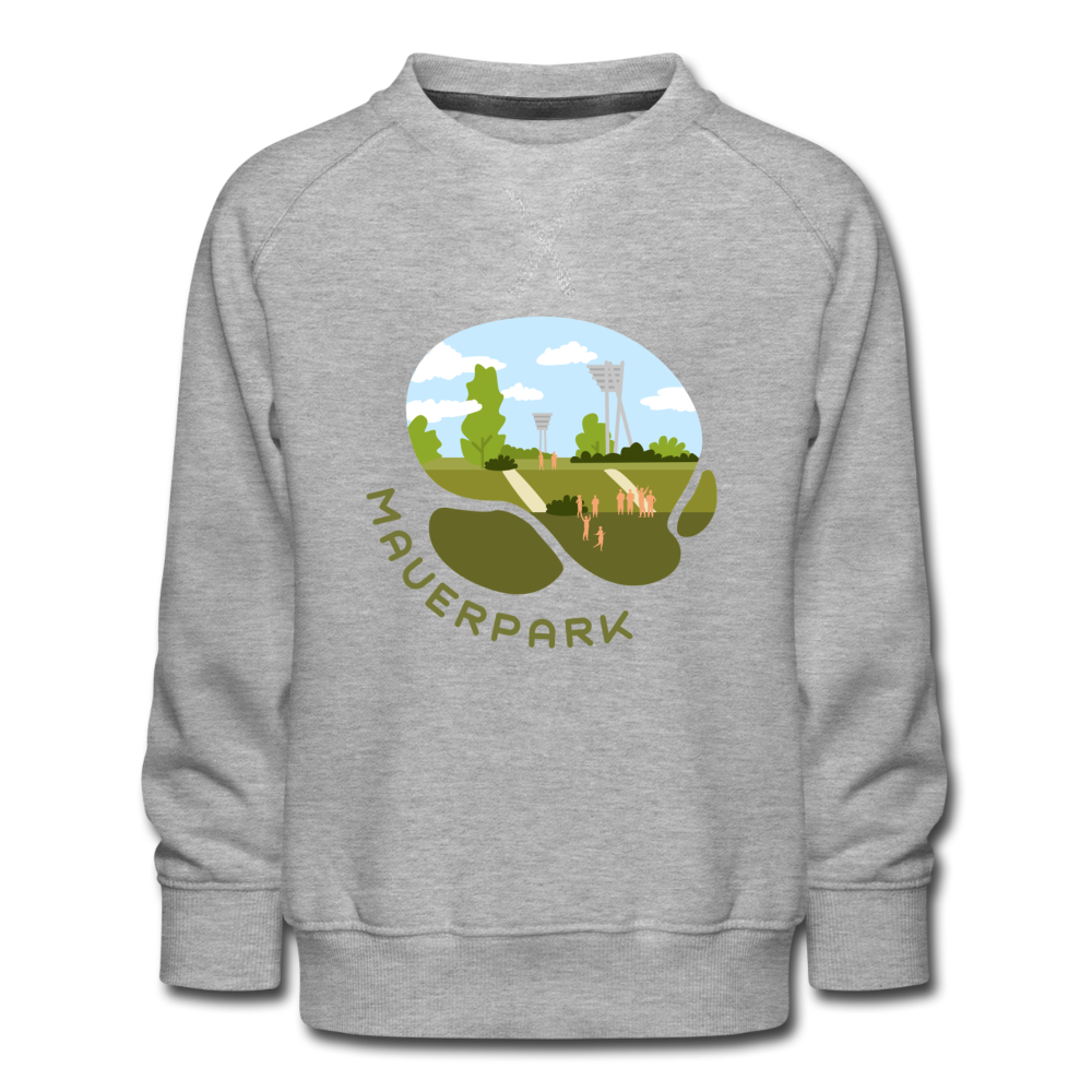 Mauerpark - Kinder Premium Sweatshirt - Grau meliert