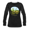 Mauerpark - Frauen Premium Langarmshirt - Schwarz