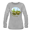 Mauerpark - Frauen Premium Langarmshirt - Grau meliert