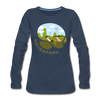 Mauerpark - Frauen Premium Langarmshirt - Navy