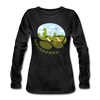 Mauerpark - Frauen Premium Langarmshirt - Anthrazit