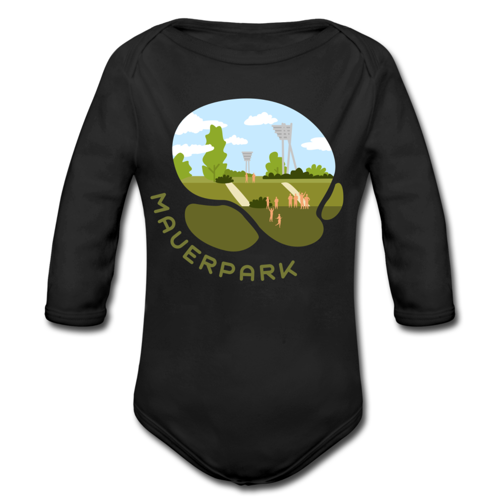 Mauerpark - Bio-Langarmbody - Schwarz