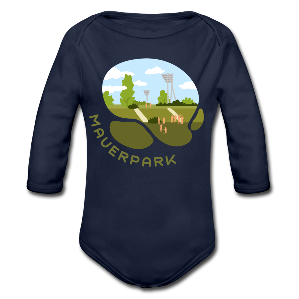 Mauerpark - Bio-Langarmbody - Dunkelnavy