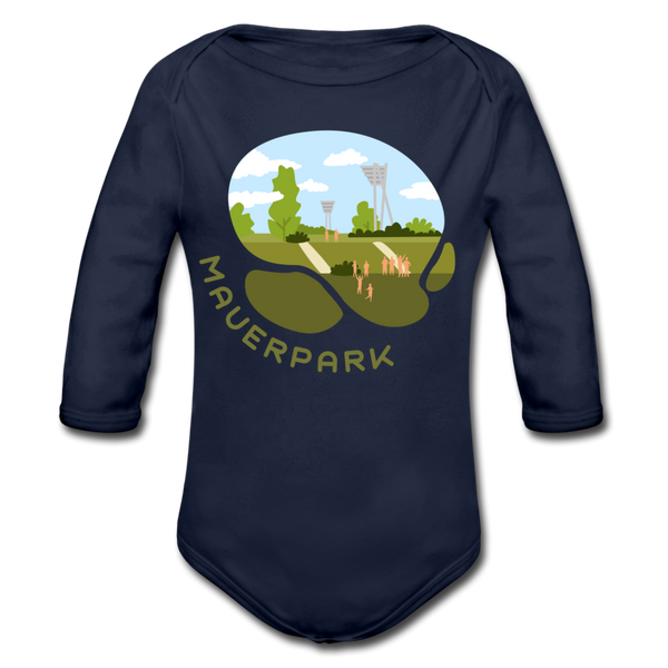Mauerpark - Bio-Langarmbody - Dunkelnavy