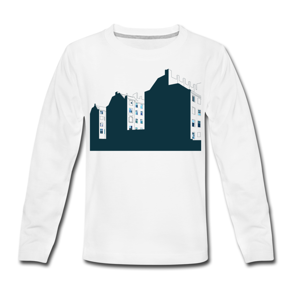 Sonnenburger Straße - Kinder Langarmshirt - Weiß