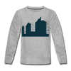 Sonnenburger Straße - Kinder Langarmshirt - Grau meliert