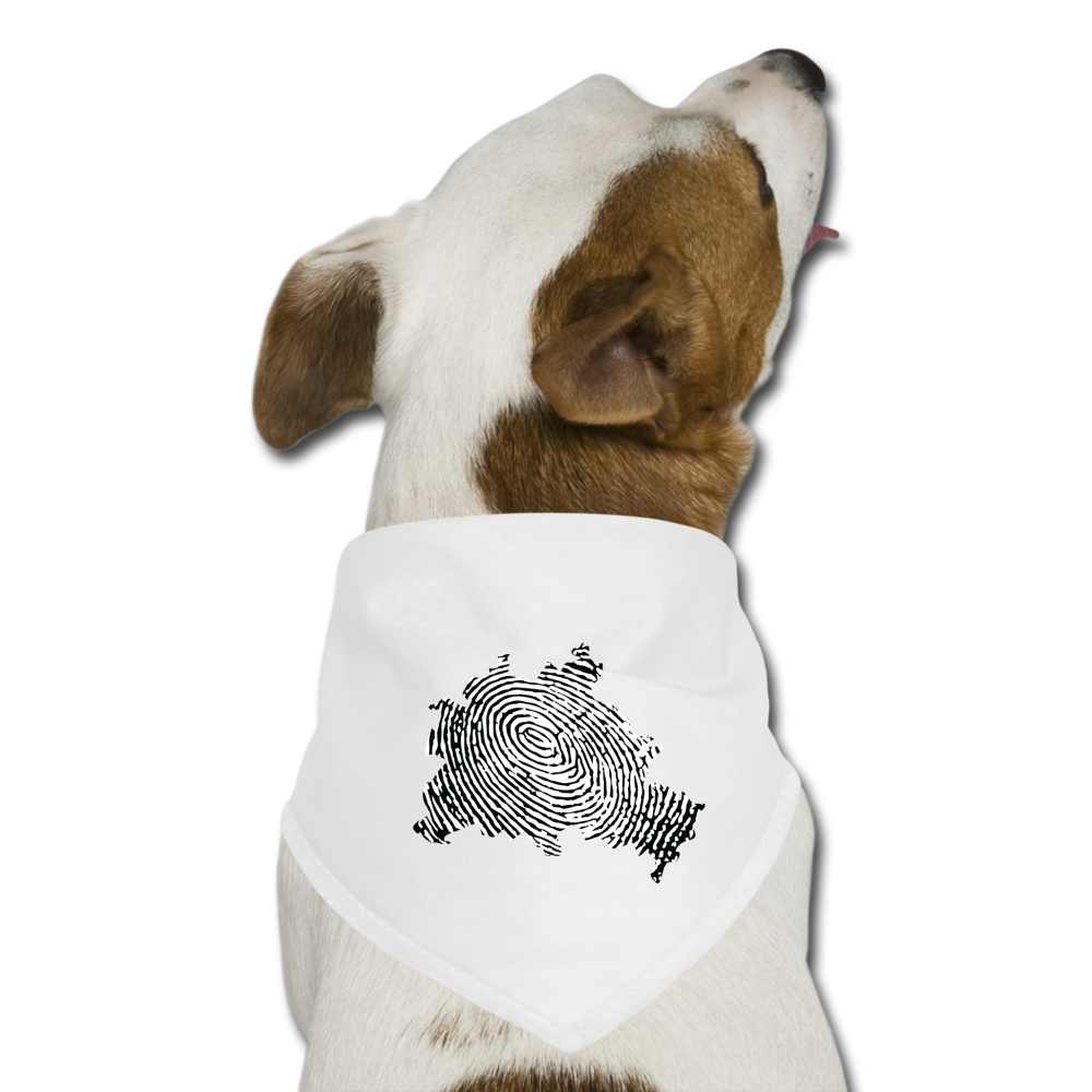 Berliner Finger - Hunde-Bandana - Weiß