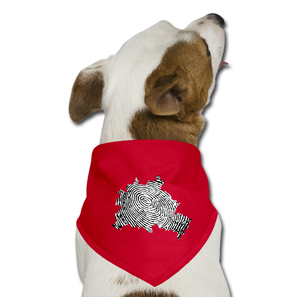 Berliner Finger - Hunde-Bandana - Rot