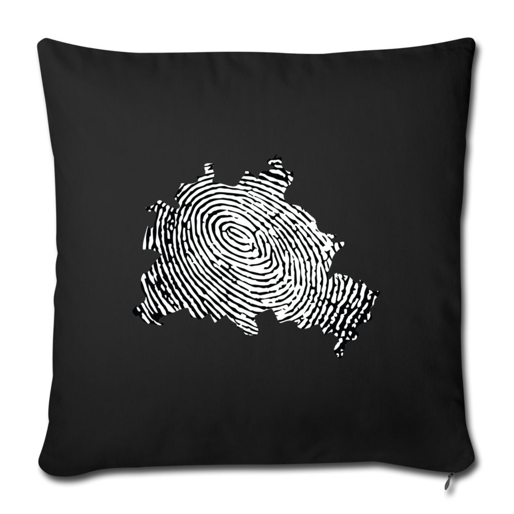 Berliner Finger - Sofakissen mit Füllung (45 x 45 cm) - Schwarz