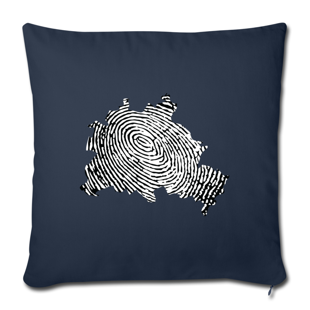 Berliner Finger - Sofakissen mit Füllung (45 x 45 cm) - Navy