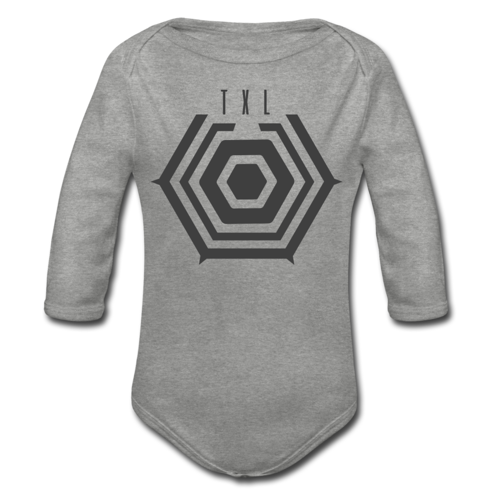 Tegel TXL keep me - Bio-Langarmbody - Grau meliert