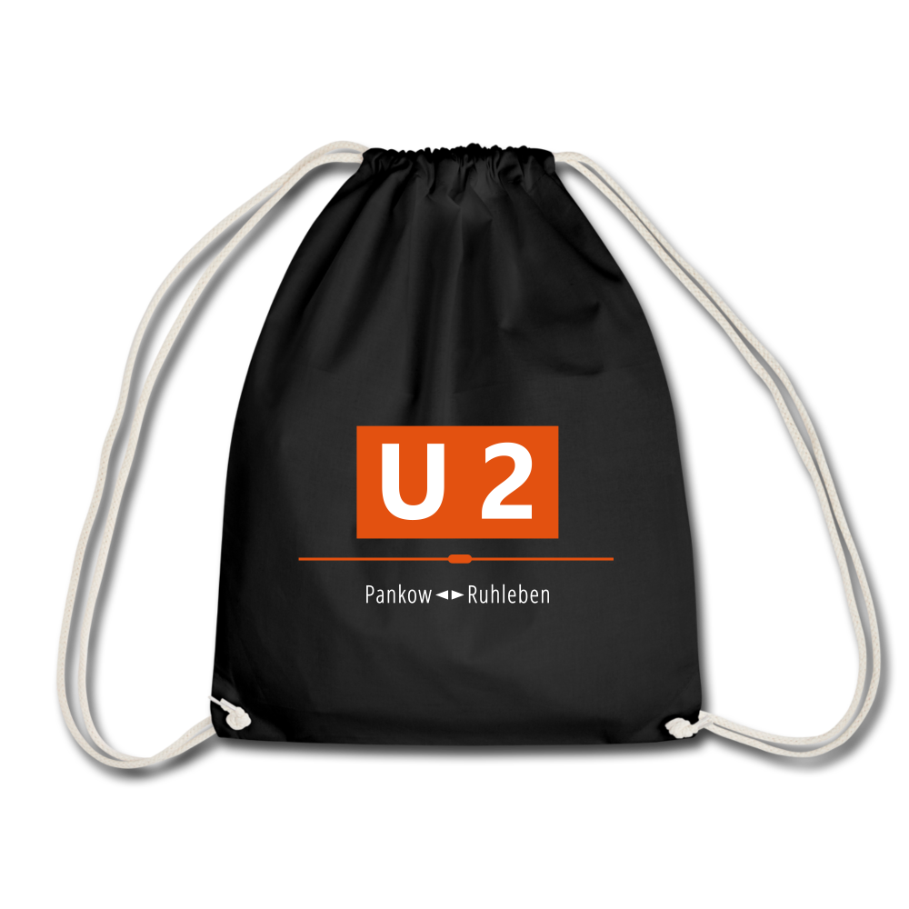 U2 Berlin - Turnbeutel - Schwarz
