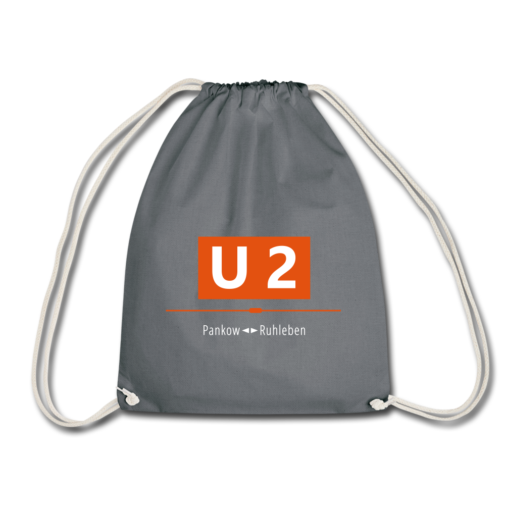 U2 Berlin - Turnbeutel - Grau