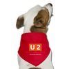 U2 Berlin - Hunde-Bandana - Rot