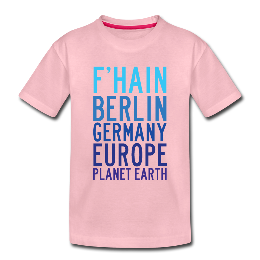 F'hain - Planet Earth - Kinder Premium T-Shirt - Hellrosa