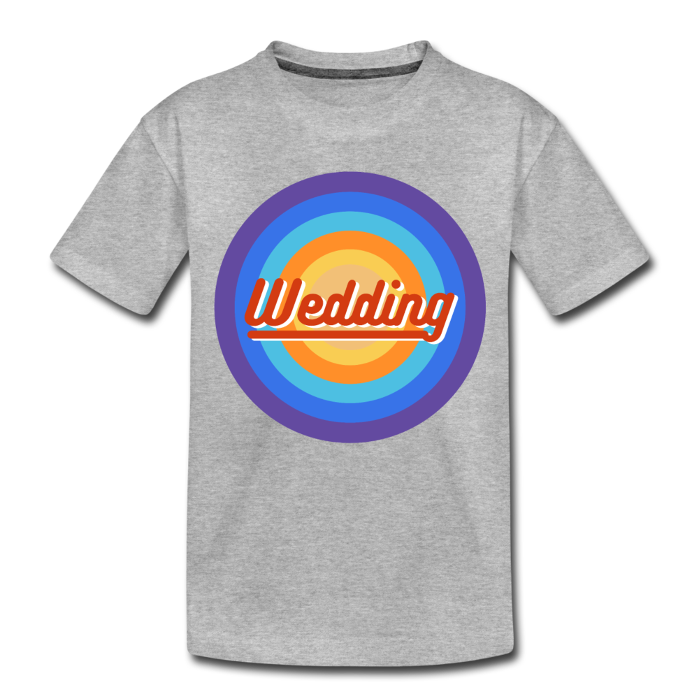 Wedding Retro - Kinder Premium T-Shirt - Grau meliert