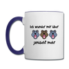Ick wunder mir - Tasse zweifarbig