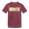 Marzahn - Kinder Premium T-Shirt - Bordeauxrot meliert